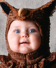 Tom Arma owl baby close-up